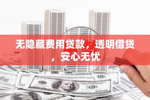 宾川无隐藏费用贷款，透明借贷，安心无忧