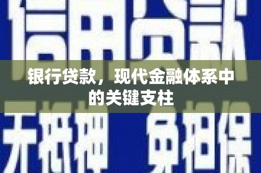 宾川银行贷款，现代金融体系中的关键支柱