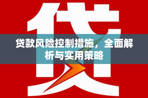宾川贷款风险控制措施，全面解析与实用策略