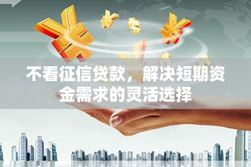 宾川不看征信贷款，解决短期资金需求的灵活选择