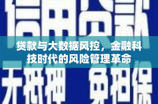 宾川贷款与大数据风控，金融科技时代的风险管理革命
