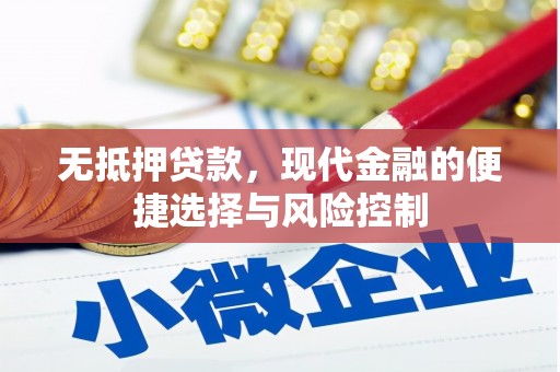 宾川无抵押贷款，现代金融的便捷选择与风险控制