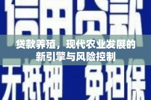 宾川贷款养殖，现代农业发展的新引擎与风险控制