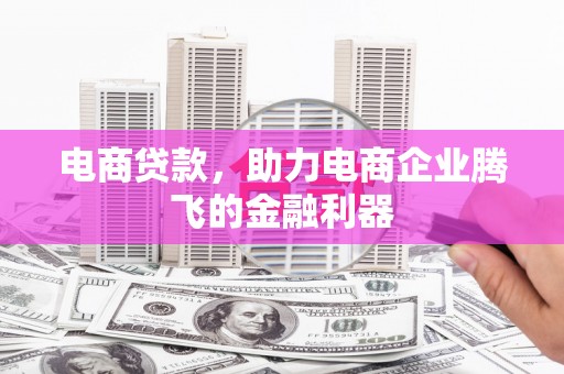 宾川电商贷款，助力电商企业腾飞的金融利器