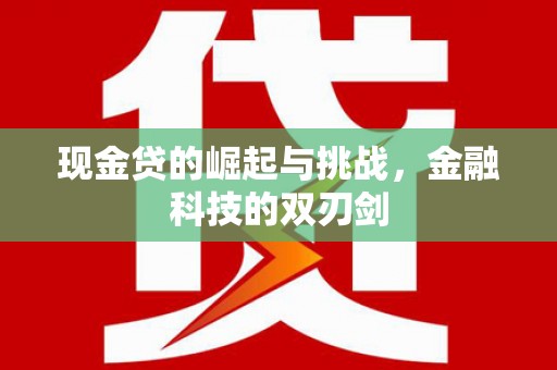 宾川现金贷的崛起与挑战，金融科技的双刃剑