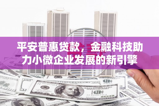 宾川平安普惠贷款，金融科技助力小微企业发展的新引擎