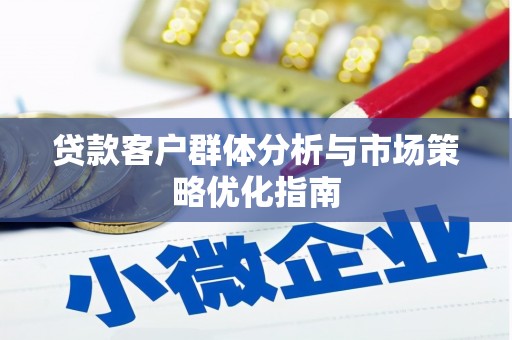 宾川贷款客户群体分析与市场策略优化指南