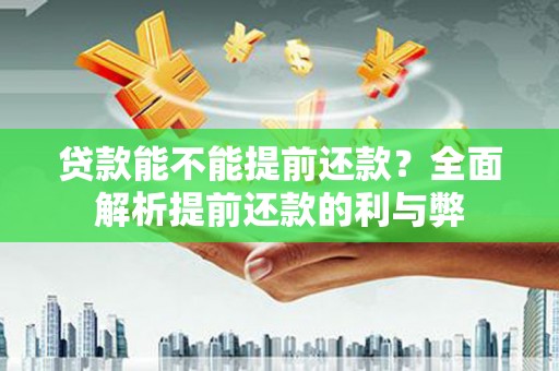 宾川贷款能不能提前还款？全面解析提前还款的利与弊