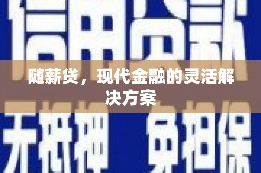 宾川随薪贷，现代金融的灵活解决方案