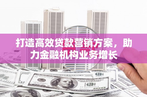 宾川打造高效贷款营销方案，助力金融机构业务增长