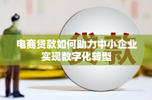宾川电商贷款如何助力中小企业实现数字化转型