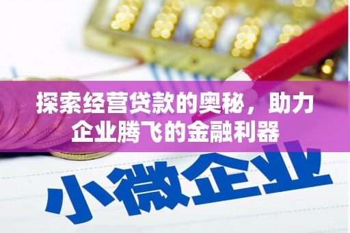 宾川探索经营贷款的奥秘，助力企业腾飞的金融利器