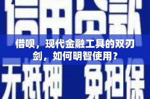 宾川借呗，现代金融工具的双刃剑，如何明智使用？