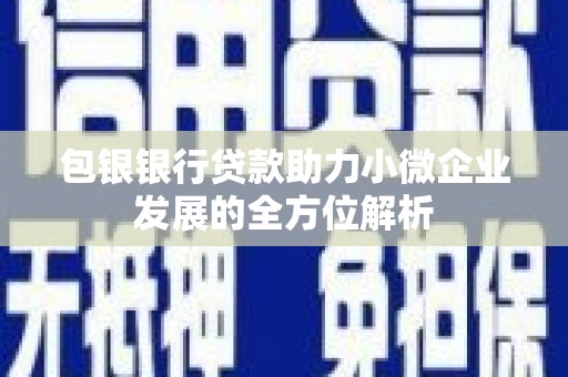 宾川包银银行贷款助力小微企业发展的全方位解析