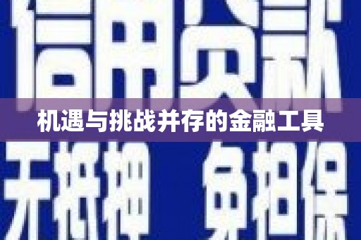 宾川机遇与挑战并存的金融工具