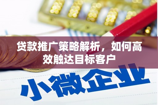 宾川贷款推广策略解析，如何高效触达目标客户