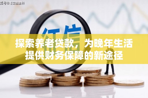 宾川探索养老贷款，为晚年生活提供财务保障的新途径