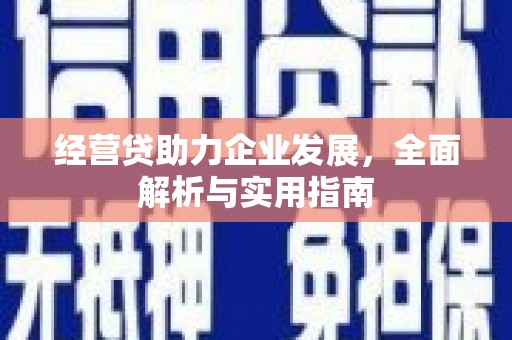 宾川经营贷助力企业发展，全面解析与实用指南