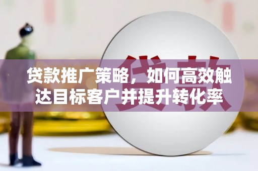 宾川贷款推广策略，如何高效触达目标客户并提升转化率