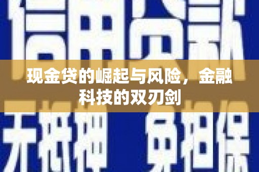 宾川现金贷的崛起与风险，金融科技的双刃剑