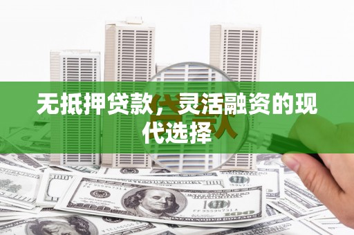 宾川无抵押贷款，灵活融资的现代选择